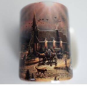 Terry Redlin 1995 "God Shed His Grace On Thee" Wildlife  Coffee Mug Collectible